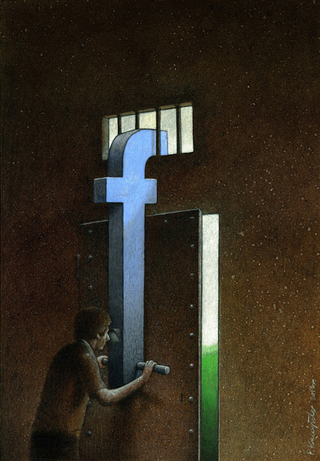Illustration for article titled These illustrations perfectly make fun of our obsession with Facebook